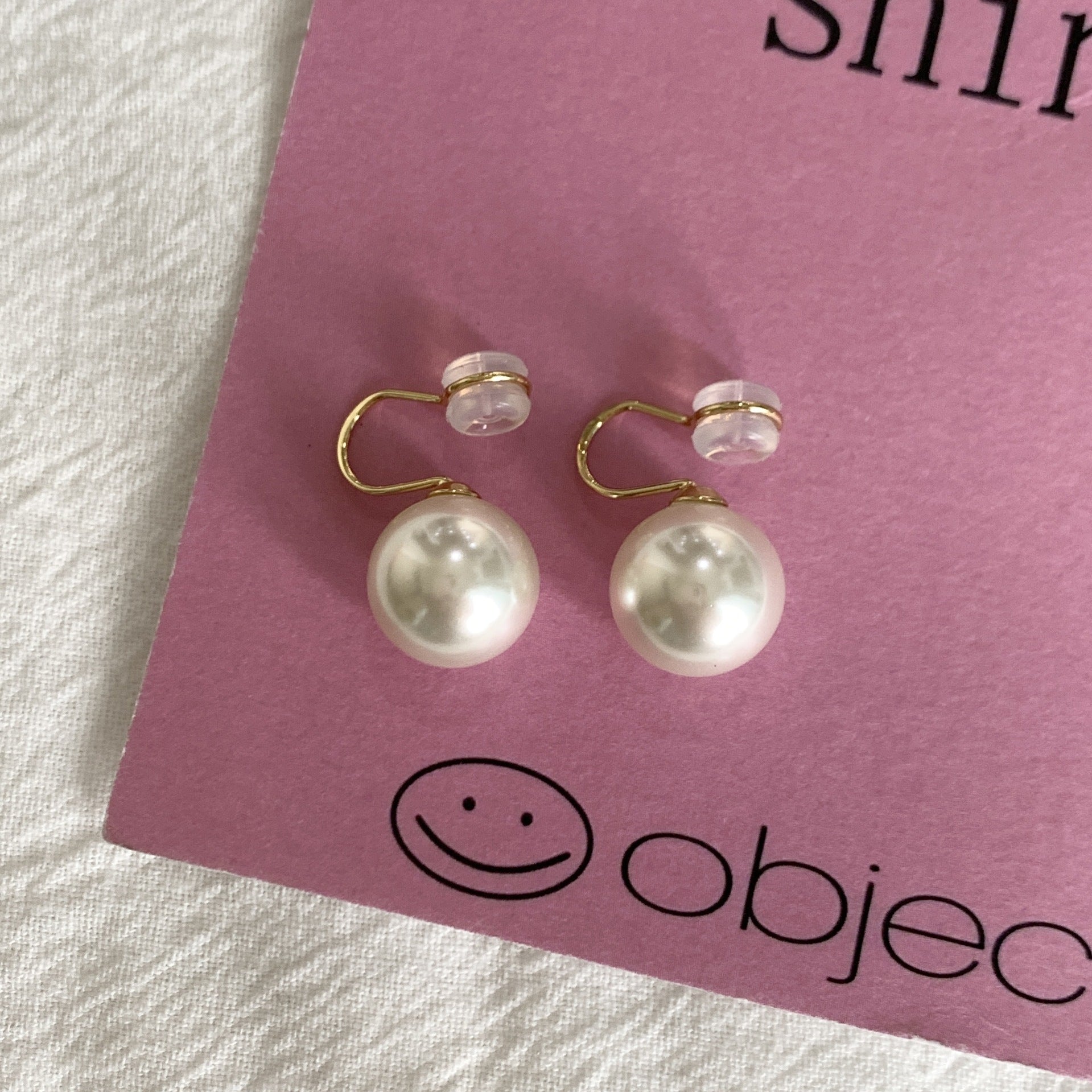 Wholesale 925 silver mosquito coil tray pearl ear clip